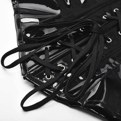 High-Cut Corset with Zipper