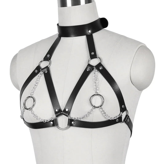 Mirielle Midnight Embrace Leather Harness