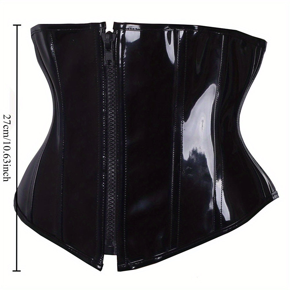 High-Cut Corset with Zipper