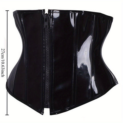 High-Cut Corset with Zipper