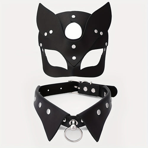 Shadow Cat Mask & Choker Set