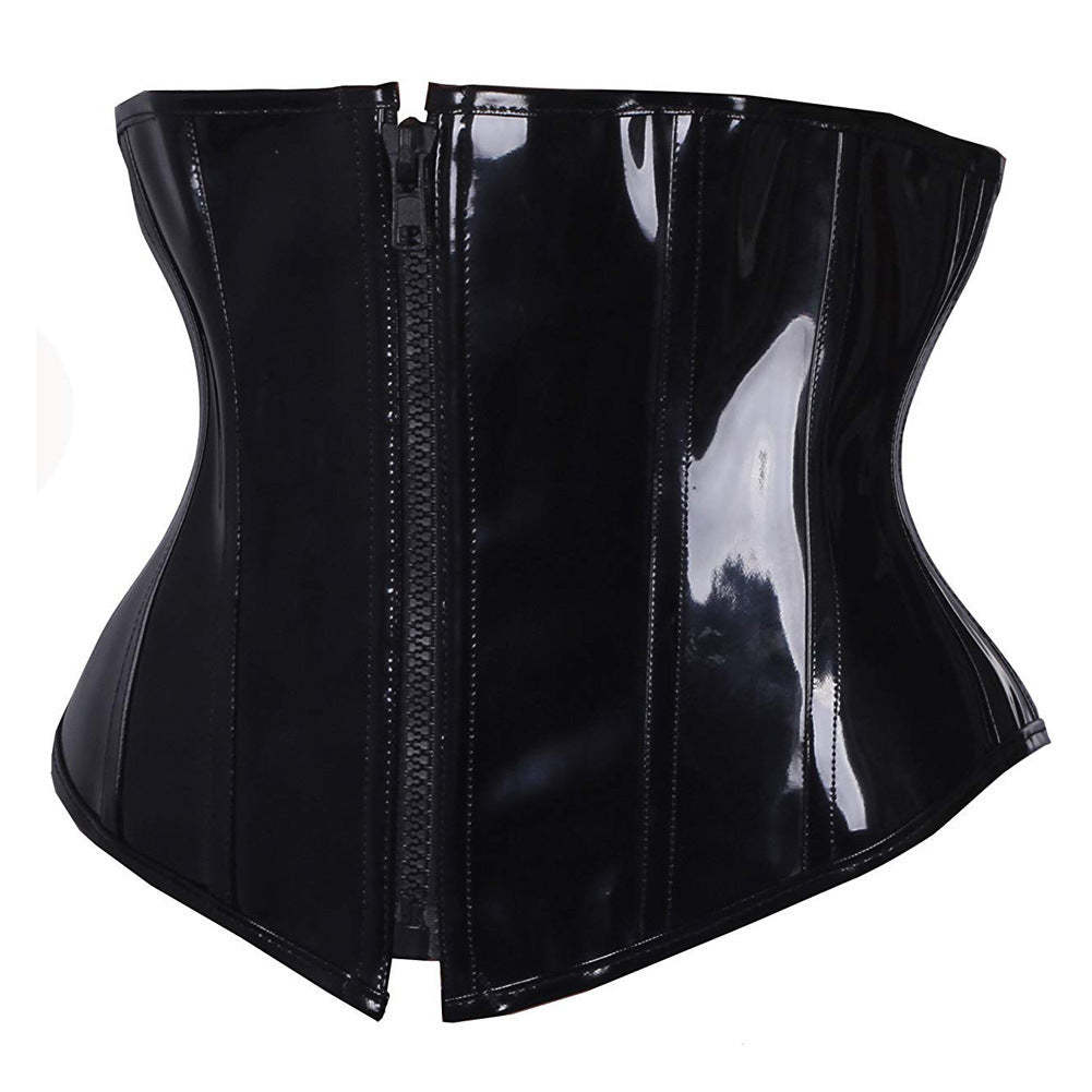 High-Cut Corset with Zipper